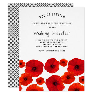 wedding breakfast invitations & announcements zazzle canada red_poppies_wedding_breakfast_invitation r762ad3e384334379a7f258338ae27cd3_6gdct_324?rlvnet=1 wedding breakfast invitations & announcements zazzle canada,Wedding Breakfast Invitations